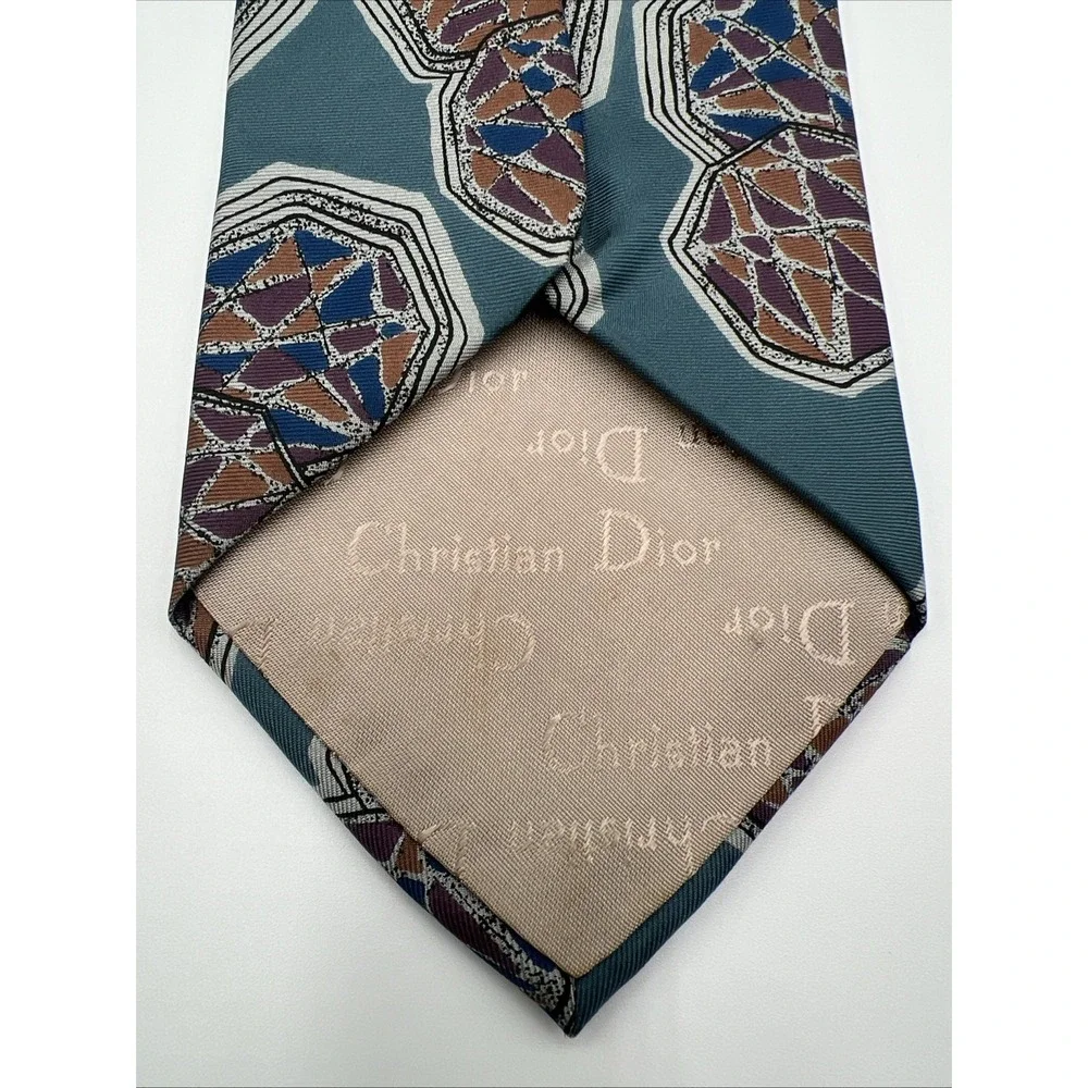 Christian‎ Dior Monsieur Tie All Silk Fabric Woven In Italy